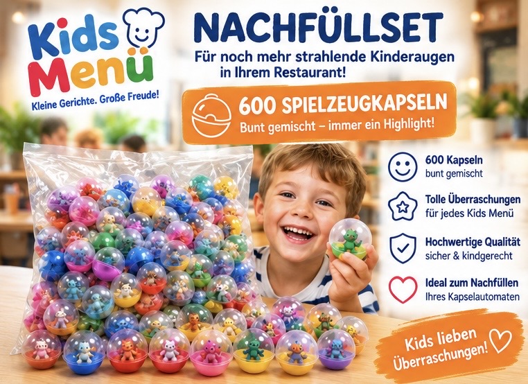 Spielzeugkapseln 600 Stück