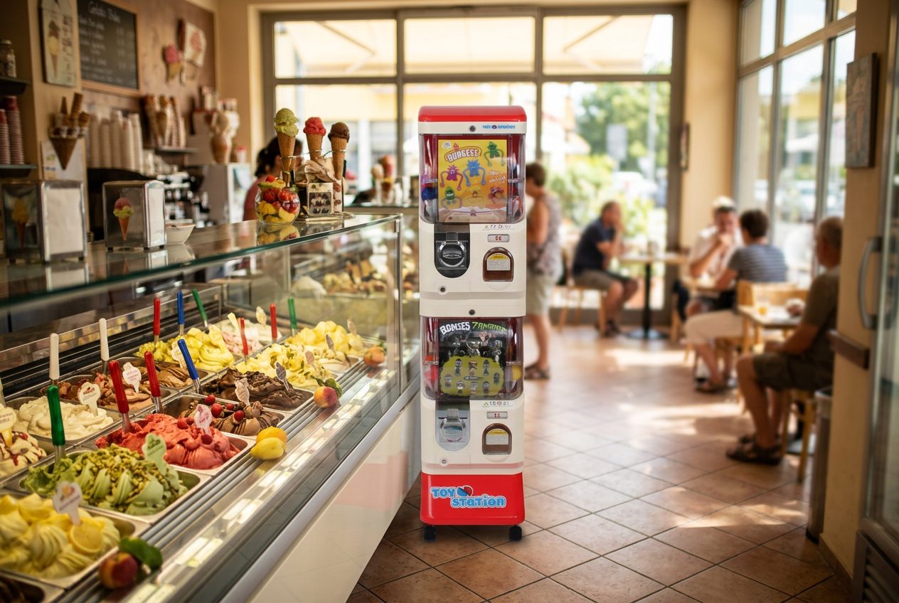 Kapselautomat im Eiscafé